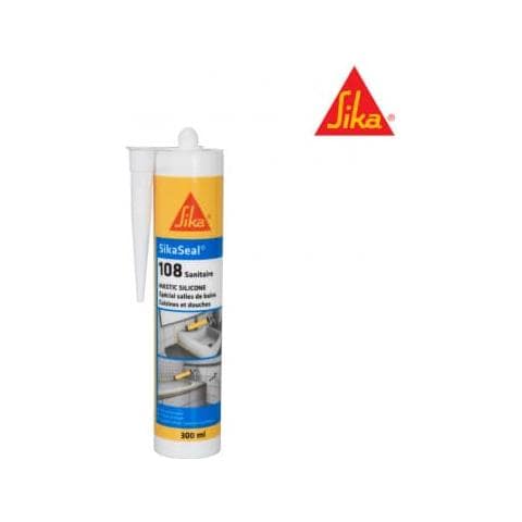 Mastice Siliconico Siliconico Antimuffa seal 108 Sanitaire - Trasparente - 300ml - Foto 2