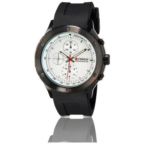 Trade Shop - Orologio Polso Curren 8165 Uomo Sport Analogico Quarzo Nero  Quad Bianco - ePRICE