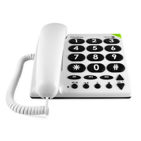 Phoneeasy 311c Telefono Analogico Bianco (Phone Easy [ big Button] White) - Versione Uk - Foto 2