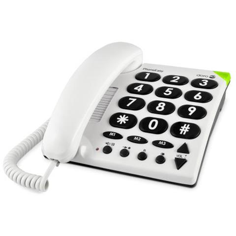 Phoneeasy 311c Telefono Analogico Bianco (Phone Easy [ big Button] White) - Versione Uk - Foto 1