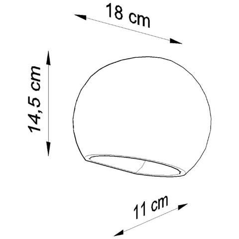 Lighting Globe - Lampada Da Parete In Ceramica, Colore: Bianco - Foto 17