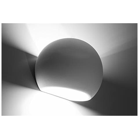 Lighting Globe - Lampada Da Parete In Ceramica, Colore: Bianco - Foto 2