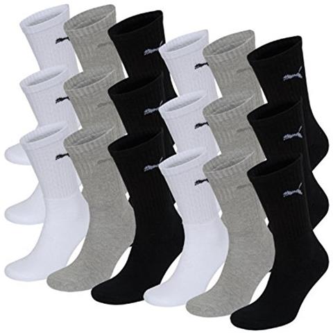 Unisex Crew Calzini Calzini Calzini Da Sport Con Suola 6 Pacco - Bianco / Grigio / Nero, 43-46 - Foto 1