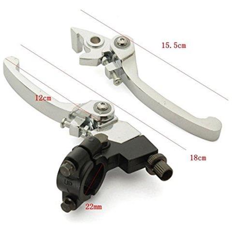 1 Accoppiamento 7 8inch 22 Millimetri Manubrio Frizione Freno Pieghevole Levetta A Scatto Per 125cc 140cc Pozzo Della Bici Della Sporcizia - Foto 2