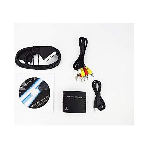 Video Grabber Scheda Di Acquisizione Di Trasferimento Tv Hi8 Vhs A Dvd Vhs Digital Converter Con Scart Adattatore E Cavo Rca - Foto 2