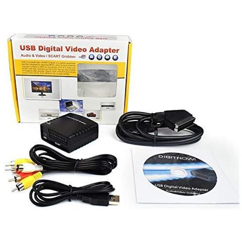 Video Grabber Scheda Di Acquisizione Di Trasferimento Tv Hi8 Vhs A Dvd Vhs Digital Converter Con Scart Adattatore E Cavo Rca - Foto 4