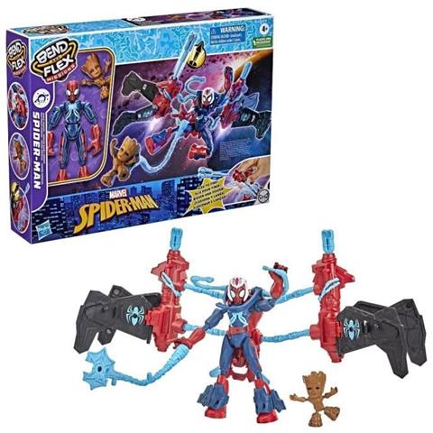 Spider-man - Bend And Flex - Spider-man Space Mission - Figura Flessibile, 15 Cm, Per Bambini Dai 4 Anni - Foto 1