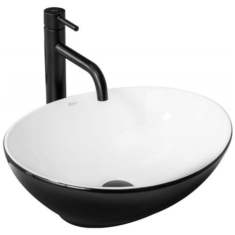 Lavabo Da Appoggio Sofia White Black - Foto 1