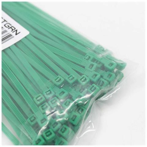 100 X Fascette Assemblaggio 15cm 0,15m 150mm Pc Cablaggio Cavi Giallo Verdi - Foto 4