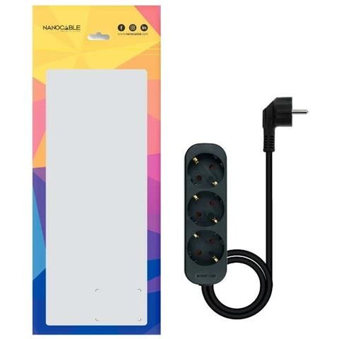 Ciabatta Multipresa 10.38.0003-ns-bk 3680 W 250 V 1,4 M - Foto 2