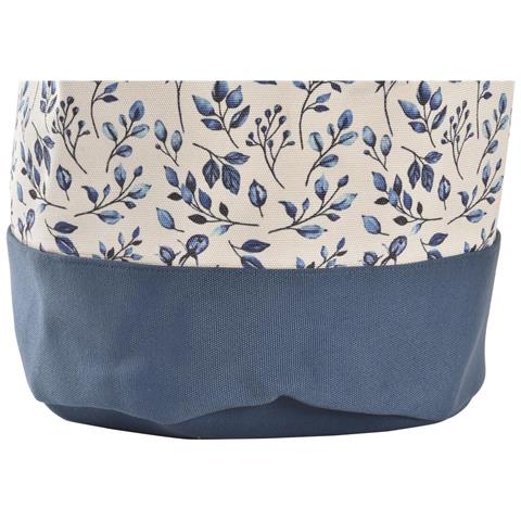 Cesto Per I Panni Sporchi Dkd Home Decor Azzurro 30 X 30 X 40 Cm Bianco - Foto 2