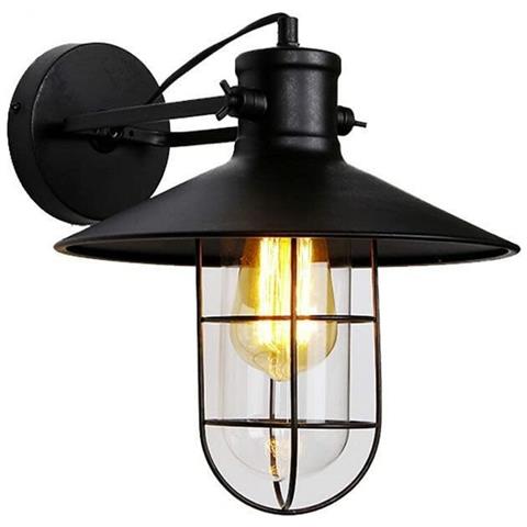 Applique Da Parete 32103 Nero 60 W - Foto 1