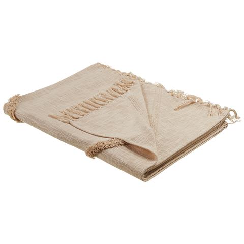 Coperta Jaunpur Cotone 130 X 180 Cm Beige - Foto 9