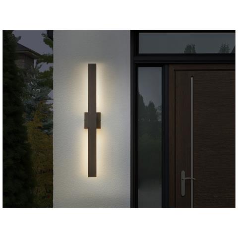 Lampada Da Parete Led Metallo Nero Melgam - Foto 1