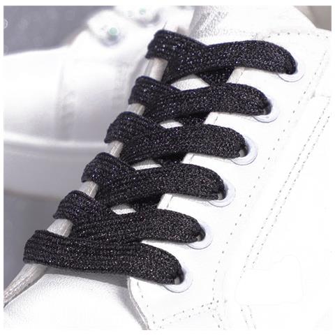 Lacci Lucidi - 140 Cm (1 Paio) Black - Foto 1