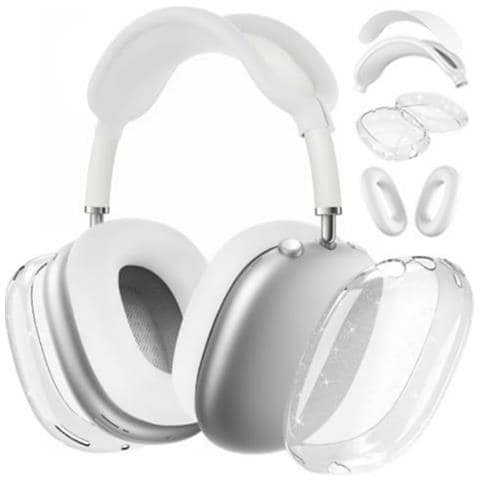 Set Di 4 Custodie Per Airpods Max Bianche Scintillanti - Foto 1