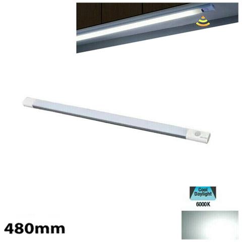 Barra A Led Cucina Luce Fredda Sensore Movimento Sotto Pensile Ricaricabile 48cm - Foto 1