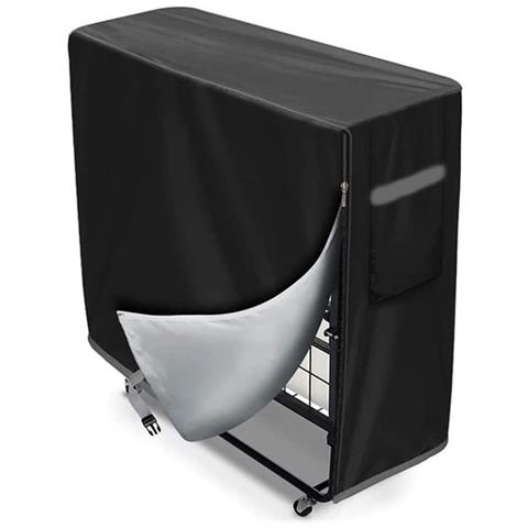 Copriletto Pieghevole - Nero 210d - 99l X 38w X 114h Cm - Foto 1