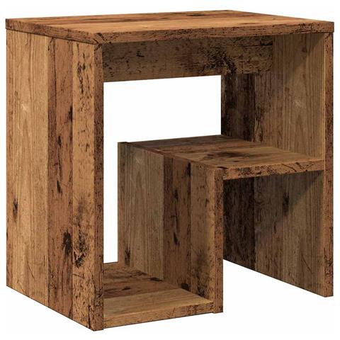 Comodino Legno Vecchio 40x30x40 Cm In Truciolato - Foto 2