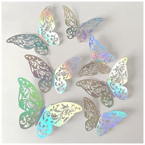 Adesivi Murali 3d A Forma Di Farfalla - Set Da 12   C - Foto 2