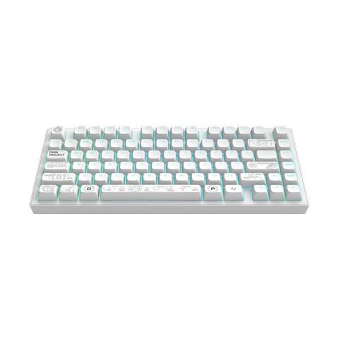 Alu Terra Nova, Bianco - Tastiera Gaming Meccanica Senza Fili Ansi (eng) - Foto 1