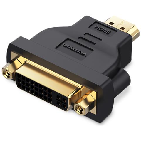 ECCB0 adattatore per inversione del genere dei cavi HDMI DVI (24+5) Nero - Foto 3