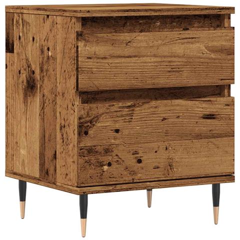 Comodino Legno Antico 40x35x50 Cm In Legno Multistrato - Foto 2