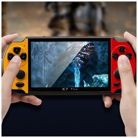 Console Per Videogiochi X7 Con Giochi Classici Preinstallati. Schermo Da 5,1 Pollici, Lettore Multimediale, Fotocamera. - Foto 2