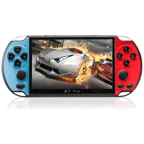 Console Per Videogiochi X7 Con Giochi Classici Preinstallati. Schermo Da 5,1 Pollici, Lettore Multimediale, Fotocamera. - Foto 1