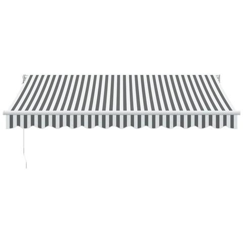 Tenda Retrattile Antracite E Bianca 3,5x2,5m Tessuto/alluminio - Foto 3