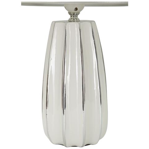Lampada Da Tavolo Mf112 - Bianco - Ceramica - 30x30x45 Cm - Foto 2