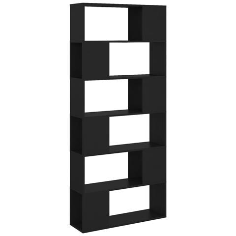 Lusso Casadino -  Libreria/divisorio Nero 80x24x186 Cm In Truciolato - Foto 1