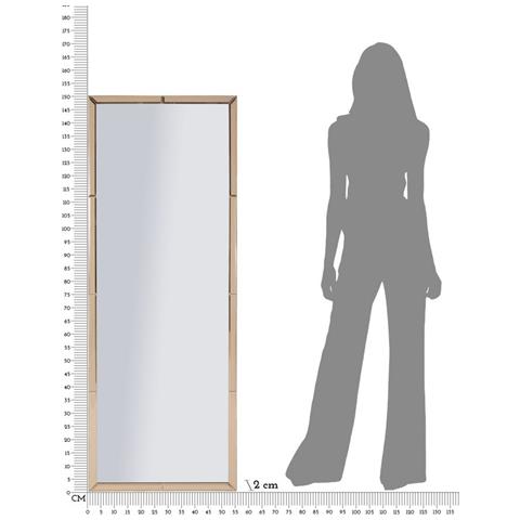 Specchio Con Cornice Mf700 - Rosa - Mdf - 150x55x2 Cm - Foto 7