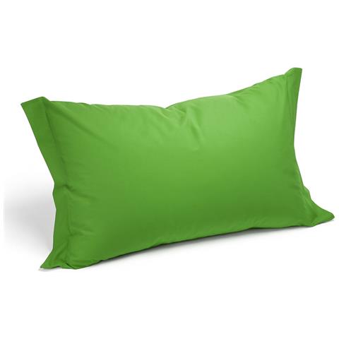 Coppia Federe In Cotone Colore Verde Misura Standard - Foto 1