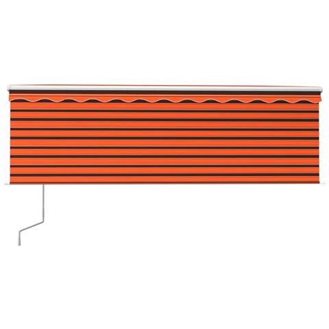Lusso Casadino -  Tenda Retrattile Automatica Con Parasole 4x3 M Arancio Marrone - Foto 2