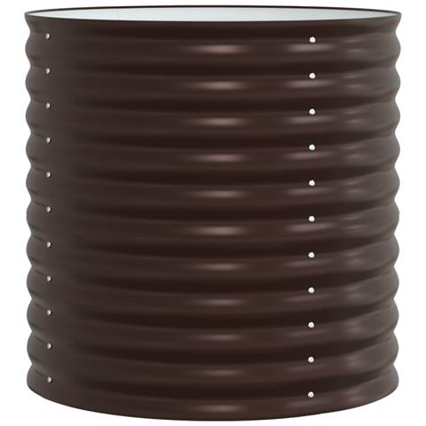 Letto da Giardino Rialzato - Marrone 80x80x81 cm Acciaio Zincato - Foto 1