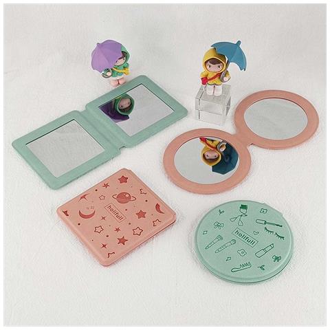 Specchio Magnetico Pieghevole A Doppia Faccia Per Trucco Portatile Grey - Foto 4