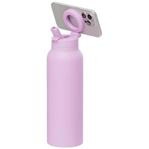 Borraccia Con Supporto Magnetico Per Smartphone Compatibile Magsafe 710 Ml, Viola - Foto 1