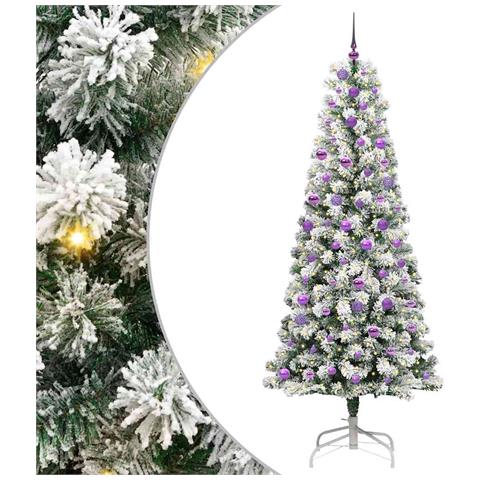 Albero di Natale Artificiale con Rami Pieghevoli 240 cm - Foto 1