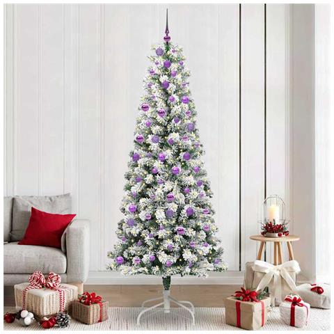 Albero di Natale Artificiale con Rami Pieghevoli 240 cm - Foto 2