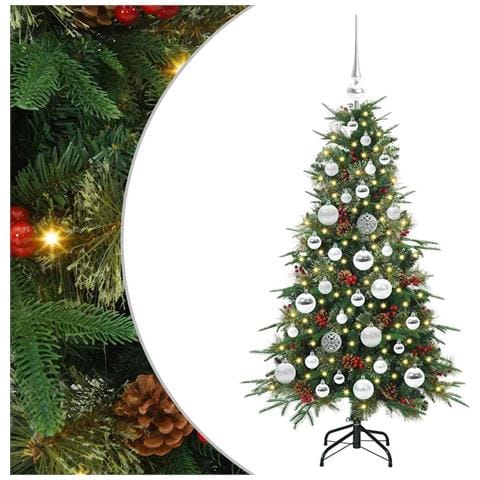 Albero di Natale Artificiale con Rami Pieghevoli Verde 120 cm - Foto 1