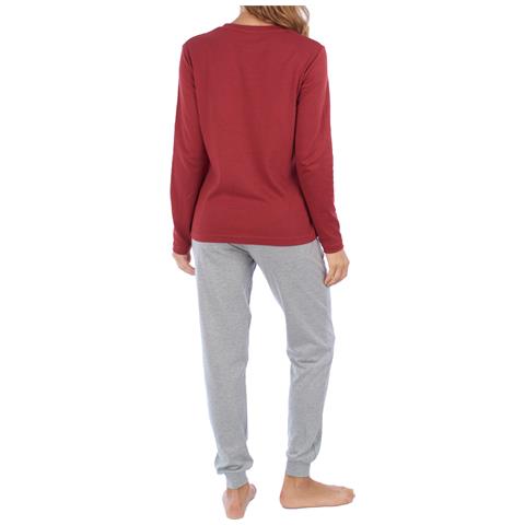 Pigiama Da Donna In Cotone A Maniche Lunghe Klp1 - Foto 5