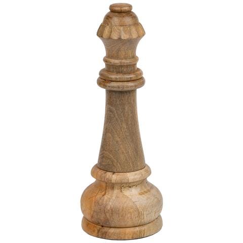 Pezzo Degli Scacchi Regina In Legno Di Mango Marrone D14x36h Cm - Foto 1
