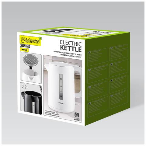 Mr-022 Bollitore Elettrico 2,2 L 2200 W (mr-022-white) Bianco - Foto 2