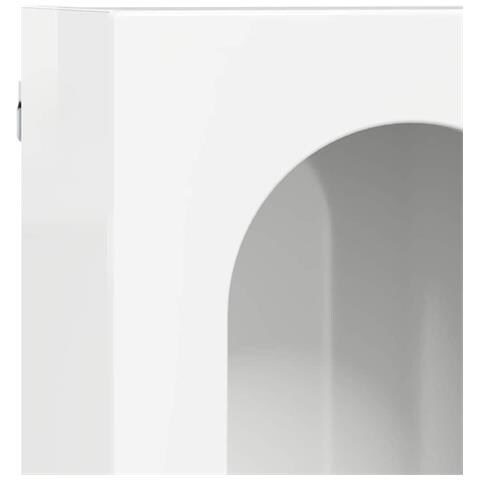Armadio pensile Bianco Lucido 60 x 20 x 40 cm Legno multistrato - Foto 9