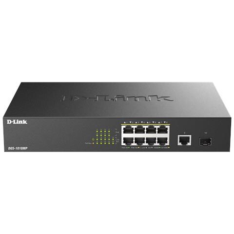 DGS-1010MP /E switch di rete Non gestito L2 Gigabit Ethernet (10/100/1000) Supporto Power over Ethernet (PoE) 1U Nero - Foto 1
