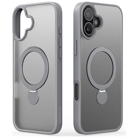 Cover per iPhone 16 Plus - TPU+PC, Grigio, MagSafe - Foto 4