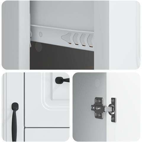 Credenza Bianco 89 x 34,5 x 57 cm Legno ingegnerizzato - Foto 9