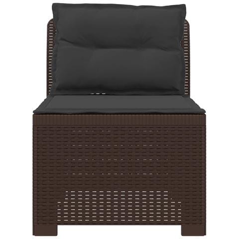 Divano da Giardino a 1 Posto con Cuscini Aspetto Rattan PP - Foto 2