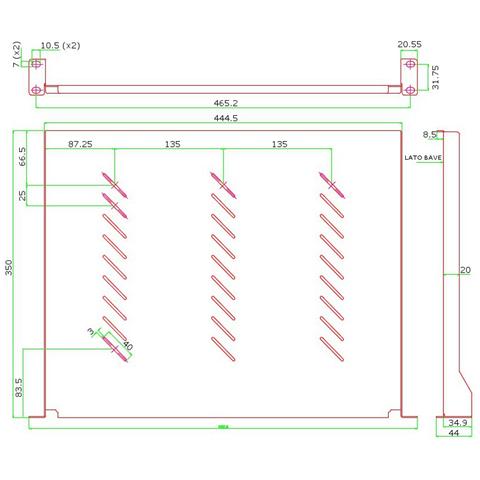 I-CASE TRAY-1 - Mensola per Rack 19'' 350 mm 1U Grigia 2 punti - Foto 3